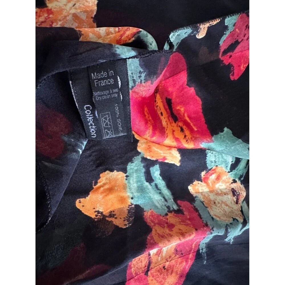 Vintage Christina & Musee d'Orsay Scarf Lot of 2 Floral Silk French Style